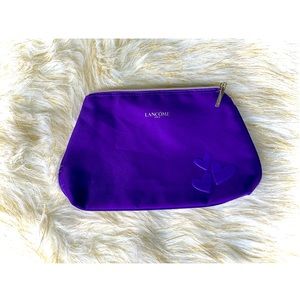 LANCÔME PURPLE MAKEUP COSMETIC BAG